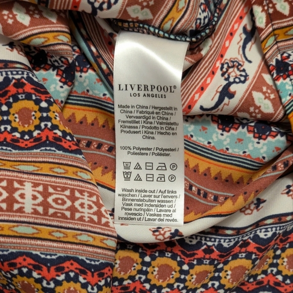 Liverpool LA Petal Sleeve Top Woven - Vibrant Festival Boho Chic Size S - Picture 8 of 10